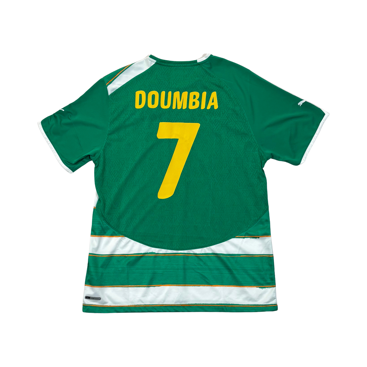 Ivory Coast 2010 Away Shirt #7 Doumbia, back view