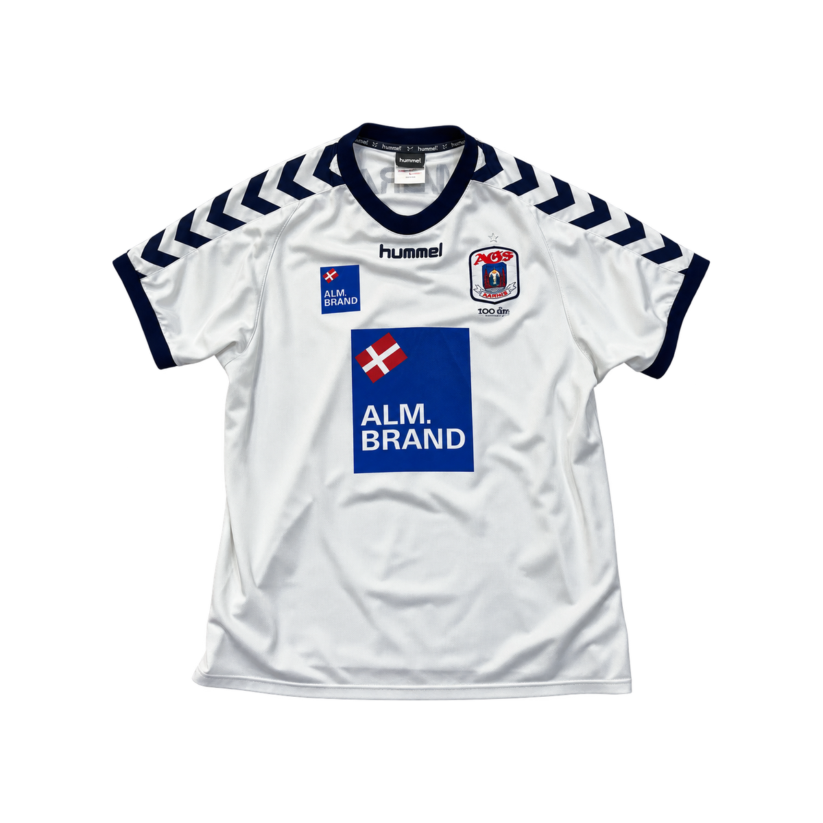 AGF Aarhus 2002/03 centenary home football shirt, front view