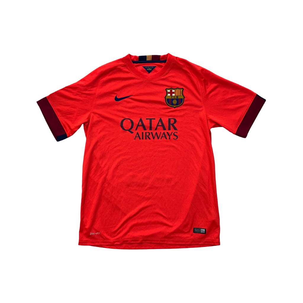 Barcelona 2014–15 away football shirt, front view