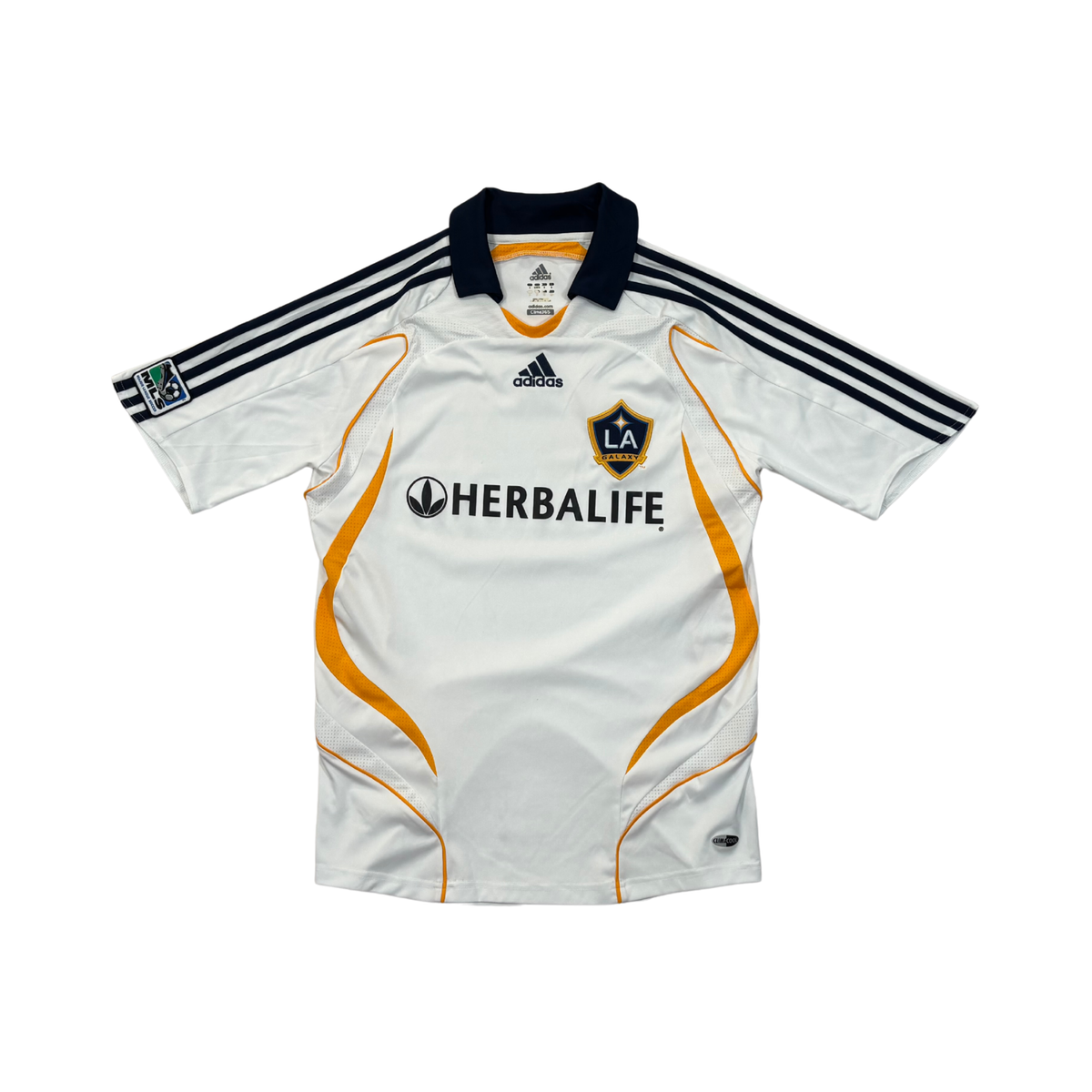 LA Galaxy 2007–08 home football shirt, front view