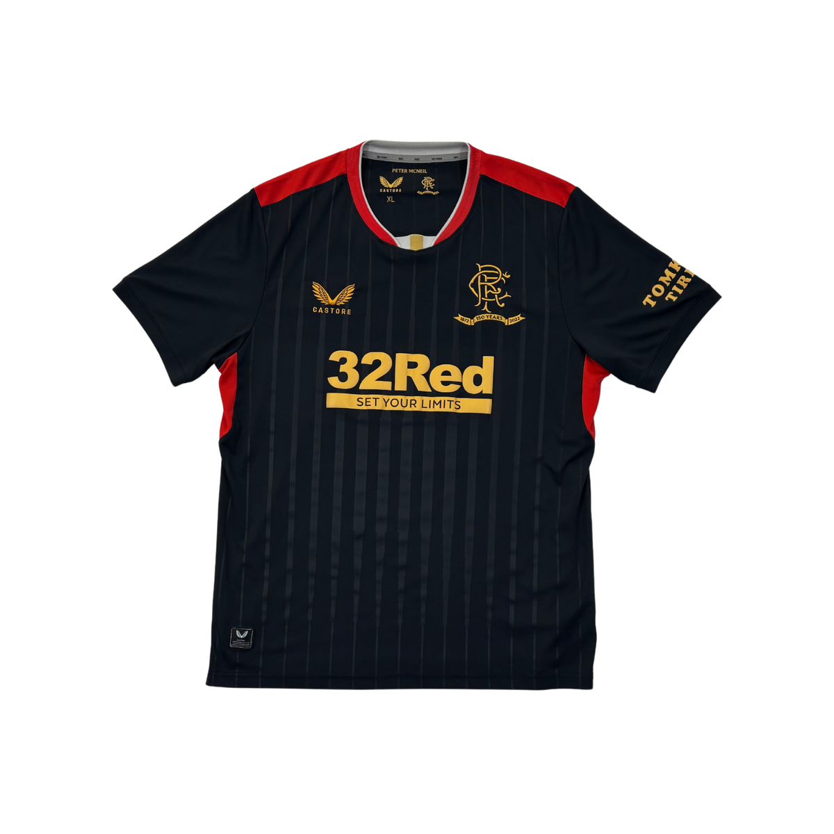 Rangers 2021–22 150th anniversary away football shirt, front view