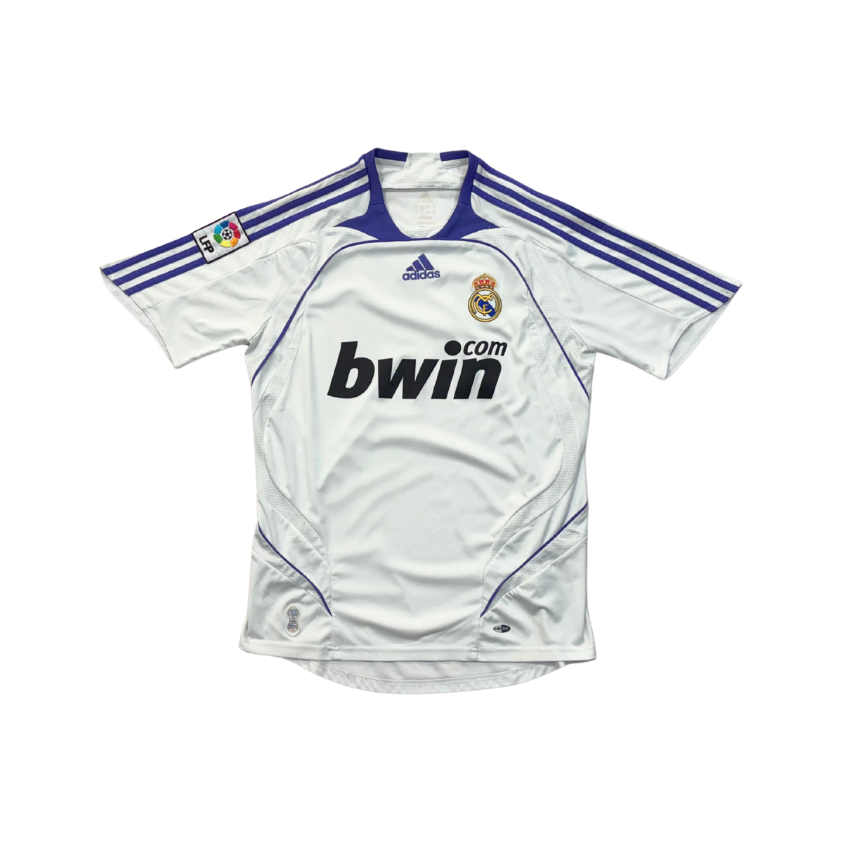 Real Madrid 2007/08 home football shirt, front view